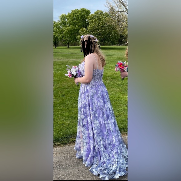 Purple Jovani ball gown. Style #08416 - Picture 4 of 5